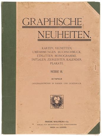 (DESIGN / GRAPHIC DESIGN.) Wolfrum, Friedrich; publisher. Graphische Neuheiten Series II.